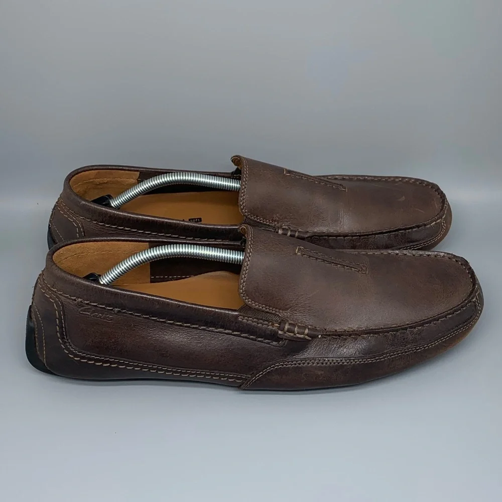 Clarks Driving Leather Loafers Men’s Sz‎ 13